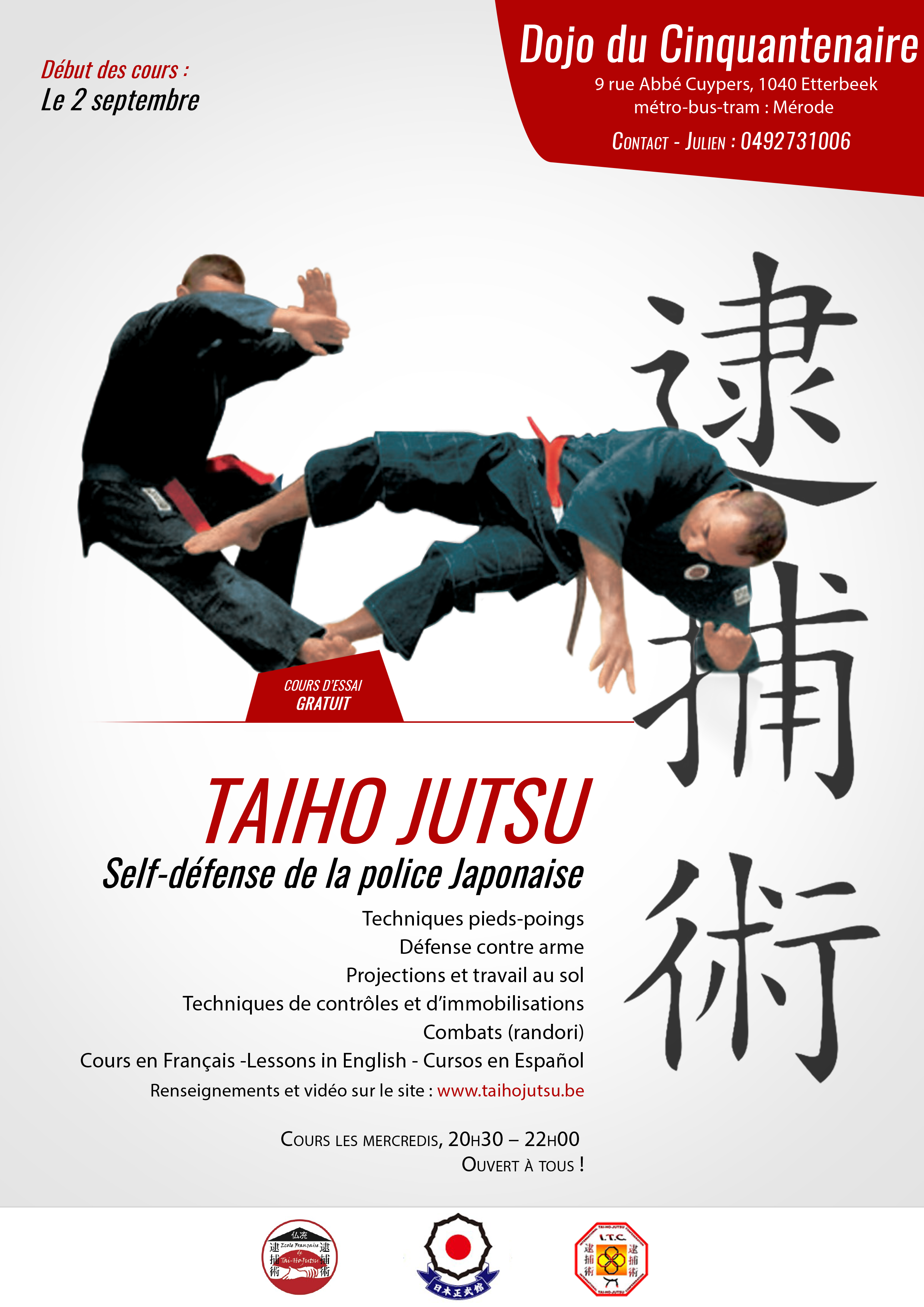 Taiho Jutsu Belgium - Poster